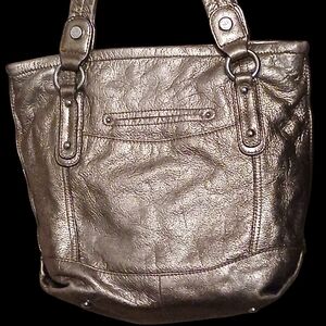 B. Makowsky Shimmering Gold Tote